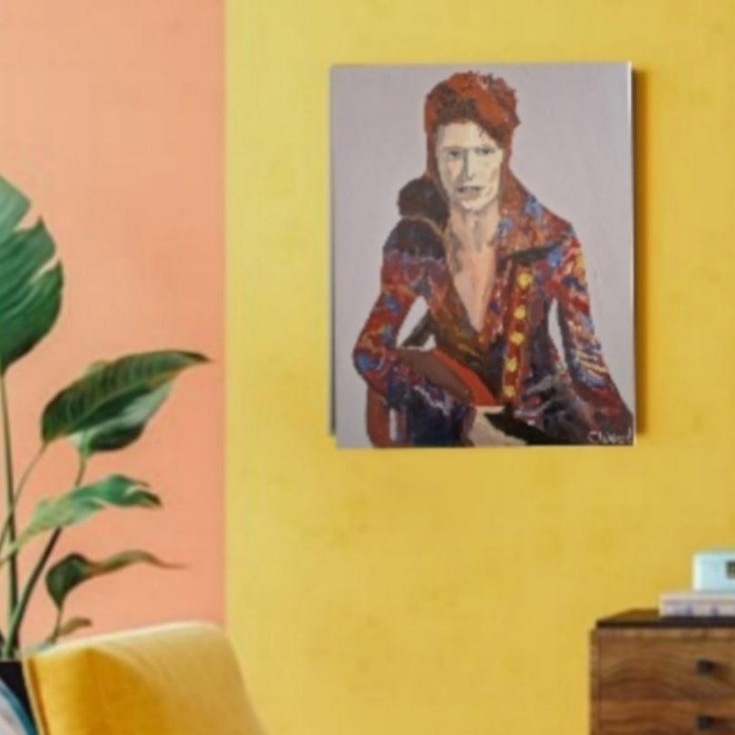 Original portrait of David Bowie Ziggy Stardust